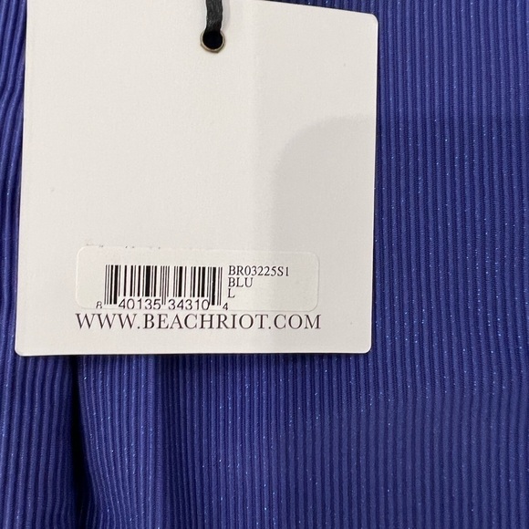 BEACH RIOT NWT ayla high waisted blue 7/8 slightly cropped leggings size large - Picture 6 of 11